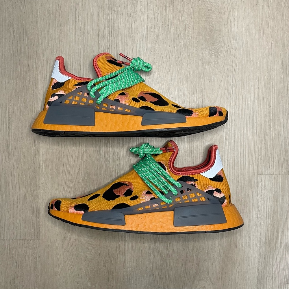 Adidas x Pharrell NMD Human Race (Animal Print) “Focus Orange” - Picture 3 of 7